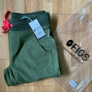 New! Figs limited edition dark olive zamora jogger xs reg